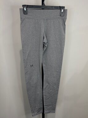 Under Armour Women’s Heather Gray Mid Rise Compression Leggings Size Medium